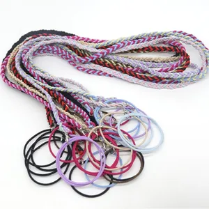 Colorful Braided Elastic Hair Ties thumbnail 2