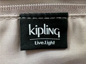 Kipling Ginnie Tote Bag black, prominent front pocket dual straps. thumbnail 2