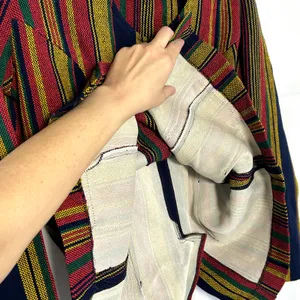 VTG 70s Pandora Costume Maker Striped Knit Long Sleeve Top Disco Retro Medium thumbnail 5