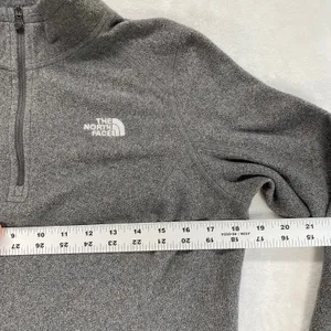 The North Face Fleece Pullover Quarter Zip Gray Athleisure‎ Womens Size M thumbnail 2