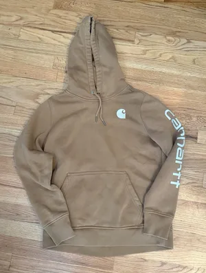 Carhartt‎ Women's Clarksburg Graphic Sleeve Pullover Hoodie Medium 8-10 Relaxed thumbnail 1