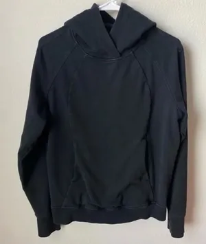 Lululemon Black Pullover Scuba Hoodie Women’s 6 thumbnail 1