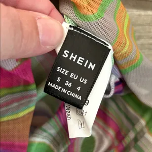 Multicolor Swirl Pattern mesh Dress thumbnail 4