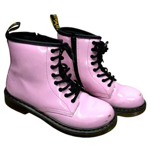 Dr.Martens 1460 Patent Leather Lace Up Boots Pale Pink Women Sz 5 Big kids 6.5 thumbnail 1