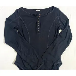 Free People Sloane Thermal Bodysuit | Women’s Large | Black | NEW thumbnail 9