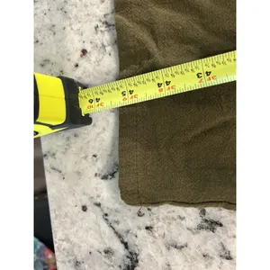 Women’s Olive Green Midi dress Sz Medium pockets Prairie Cottagecore Boho Ruffle thumbnail 7