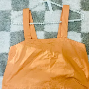 Vans Orange Sleeveless Square Neck Tank Top Size XS 100% cotton thumbnail 4