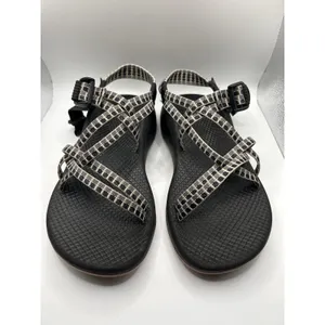 Chaco Z Cloud X Sandals Womens 6 Black White Pixel Grid Strappy Athletic Hiking thumbnail 3