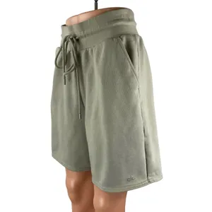Alo Yoga Chill Men's Green Gray Gym Athletic Activewear Running Sweat Shorts S thumbnail 3