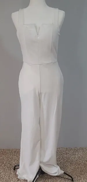 White Formal Jumpsuit thumbnail 1