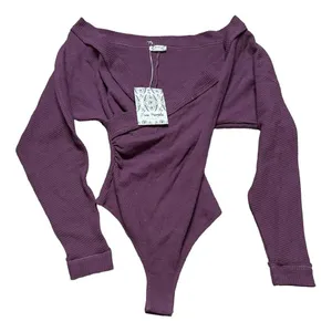 Intimately Free People Lovin’ This Feeling Bodysuit XS Women’s Fig Jam NWT. thumbnail 2