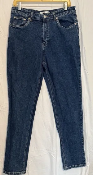 Tommy Hilfiger Women's Straight Jeans Blue Medium Wash Denim Mid Rise thumbnail 1