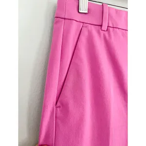 J Crew Factory | NWT | Kallie straight-leg pant | Vivid Fuchsia Pink | Sz 0T thumbnail 4