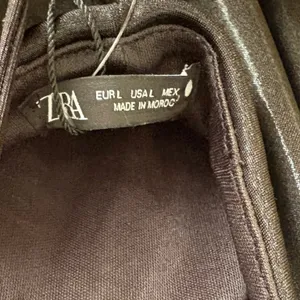 Zara Black Shimmer Halter‎ Neckline Maxi Dress Size Large thumbnail 7