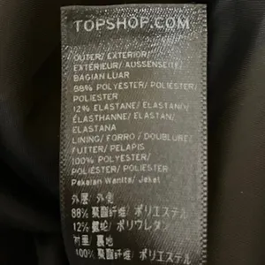 Topshop Navy Blue Zip Up Collar Long Sleeve Windbreaker Rain Coat Jacket 12 thumbnail 5