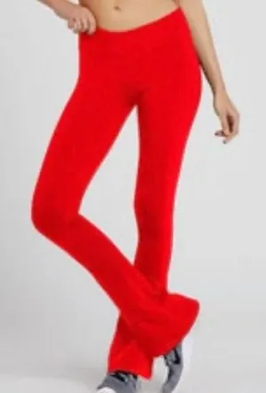 Splits59 Raquel Red Flare Legging Pant Activewear thumbnail 1
