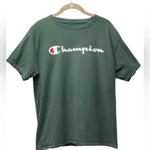 Champion short sleeve T-shirt Dark army green Unisex Medium thumbnail 1