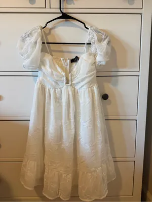 Lulu's White Satin Slip Mini dress with Adjustable Straps thumbnail 3