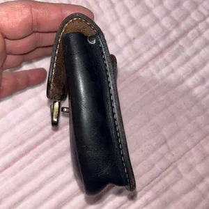 Vintage Black Genuine Leather Pouch for Belt thumbnail 11