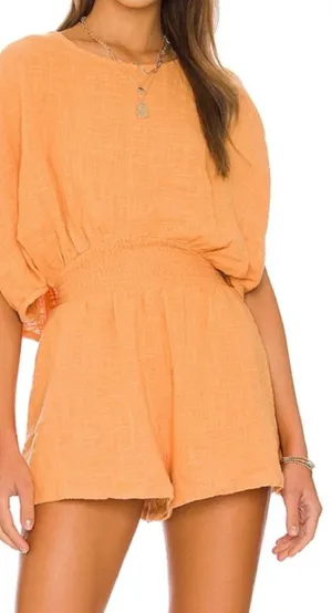 Free People free-est Pietro Tie Back Romper small thumbnail 1