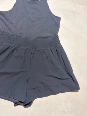 Athleta Black Sleeveless One-Piece Romper XL thumbnail 3