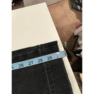 Universal Thread High Rise Wide Leg Black Cotton Denim Jeans Size 12 Regular thumbnail 10