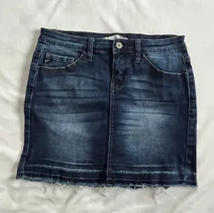 Kancan denim mini skirt frayed hem (26) thumbnail 1