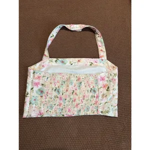 Abercrombie & Fitch Floral Halter Crop Top Size Large thumbnail 5