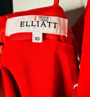 Elliatt Women's Red Satin V-Neckline Sleeveless Satin Midi Dress Size XS thumbnail 12