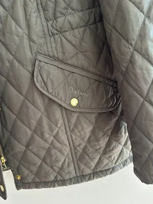 Barbour Women’s Millfire Quilt Jacket, Olive/Classic, Size 2X thumbnail 8