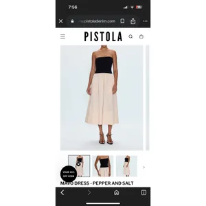 Pistola Mavo Midi Dress Pepper and‎ Salt Black Cream P00071056KV thumbnail 4