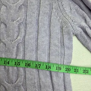 Banana Republic Womens Lavender Purple Cable Knit Crew Neck Sweater NLN02685 M‎ thumbnail 8