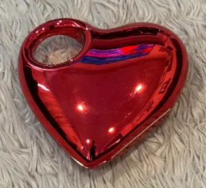 Heart shaped plastic purse Valentine’s Day Red thumbnail 1