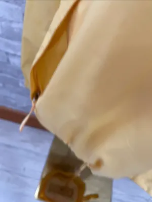 L.L. Bean yellow hooded nylon windbreaker jacket thumbnail 2