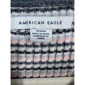American‎ Eagle Medium Multicolor Striped Sweater Women's Ribbed Long Sleeve thumbnail 6