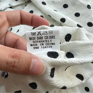 NWT Petal + Pup Tegan ruffle mini skirt polka dots size 12 white black thumbnail 12