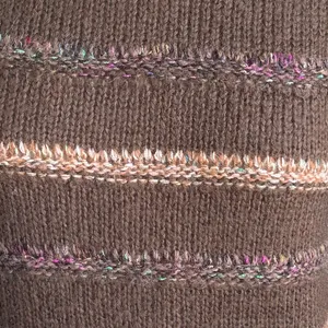 Vintage Joyce Taiwan‎ Knit Sweater Vest Brown Striped Button Shoulder M thumbnail 6
