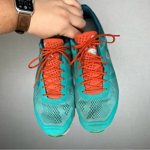 On Cloud | Running Teal and Orange Women's Sneakers 10.5‎ thumbnail 2