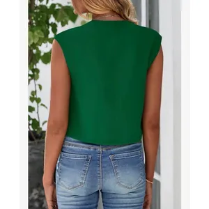 PRETTYGARDEN NEW Green Dressy Career Suit Vest Blazer 2X thumbnail 2