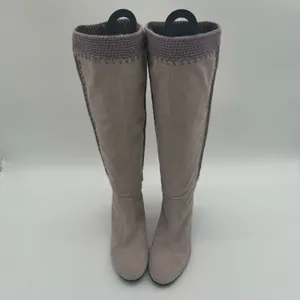 Hugo Boss Italian Suede Leather Crochet Lavender Pull On Designer Boots EU39 thumbnail 3