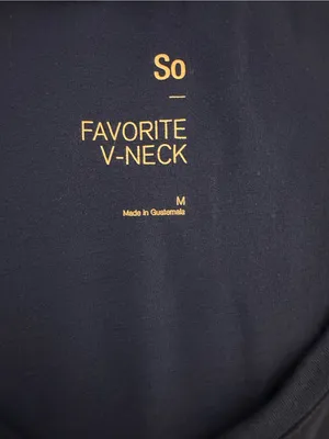 SO Cobalt Blue V-Neck Pocket Tee thumbnail 2