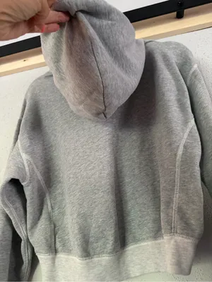 Abercrombie & Fitch Cropped Oversized Logo Hoodie Grey Size XS⁠ thumbnail 9