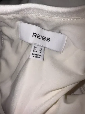 NEW Reiss Bronte Ruched Sleeveless ivory Midi Dress sz 4 thumbnail 7