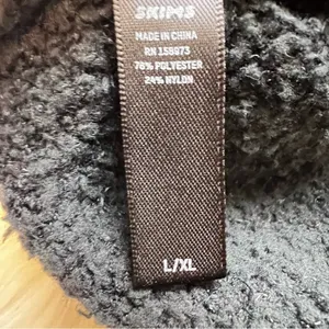 SKIMS Black Fuzzy Cozy Lounge Tank Top Onyx. Size L/XL. New Without Tags. thumbnail 6