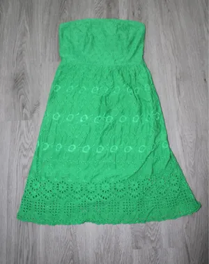 Vintage Ole Navy Strapless Eyelet Lace Dress thumbnail 1