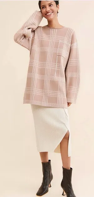 Free People‎ x Saemdi see notes oversized medium sweater thumbnail 1