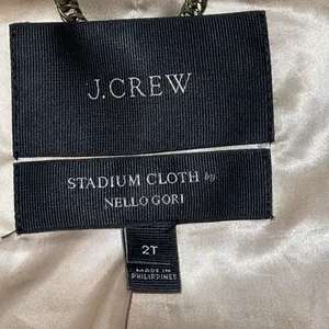 J. Crew Chateau Parka Italian Stadium Cloth Wool Coat Hooded Size 2T Tall‎ Beige thumbnail 10