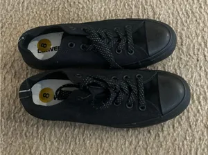 C508 Black Converse Chuck Taylor All Star Low Top Sneakers Size 8 new no tags thumbnail 1