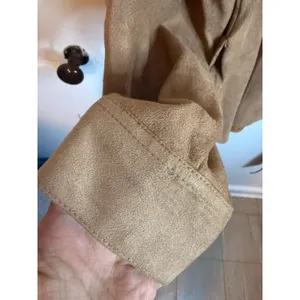 Banana Republic Tan Vegan Suede Shacket thumbnail 6