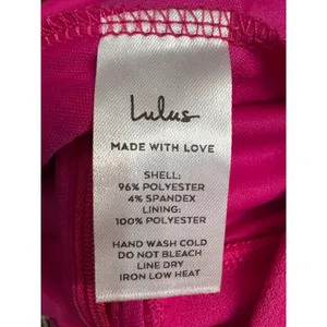 Lulus Magenta Pink High Waisted Wide Leg Dress Pants‎ Size Small NWT thumbnail 5